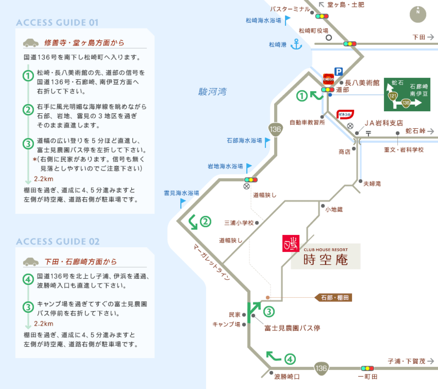 Access guide for the area around Jikuan